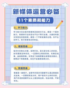 新媒体人的必备技能_优质内容是新媒体竞争核心，掌握营销技巧，用数据洞察用户，传递真实价值