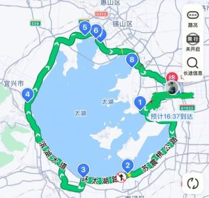 环太湖骑行最佳路线_太湖环湖骑行300公里，苏锡常镇风光尽收眼底，山水人文之旅！